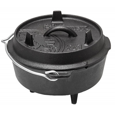 Чугунный казан Petromax FT3 с крышкой и ножками, 1,5 литра
