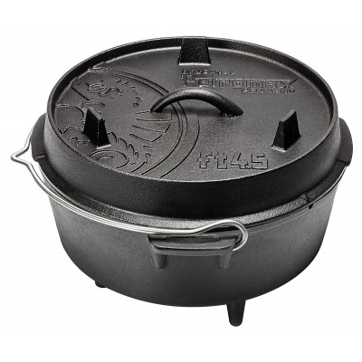 Чугунный казан Petromax FT4,5 с крышкой и ножками, 3,5 литра